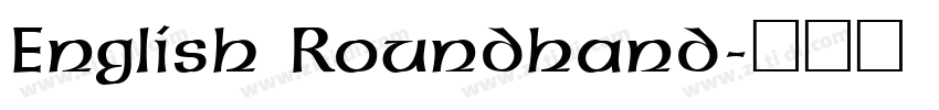 English Roundhand字体转换